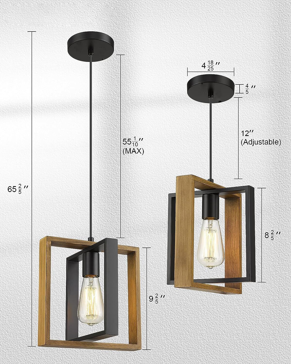 Adjustable Black Modern Pendant Light - From Where Finds - 