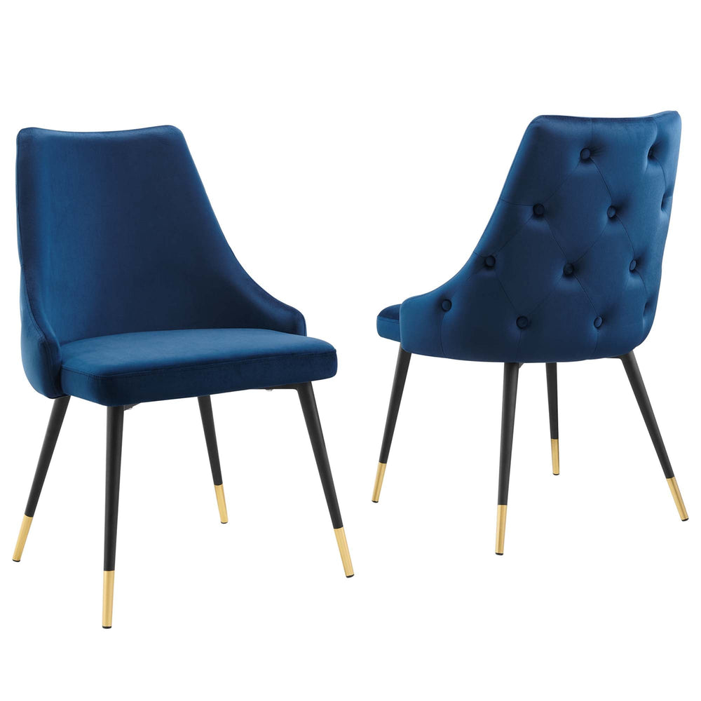 Adorn Performance Velvet Dining Side Chair (Set of 2) - From Where Finds - 