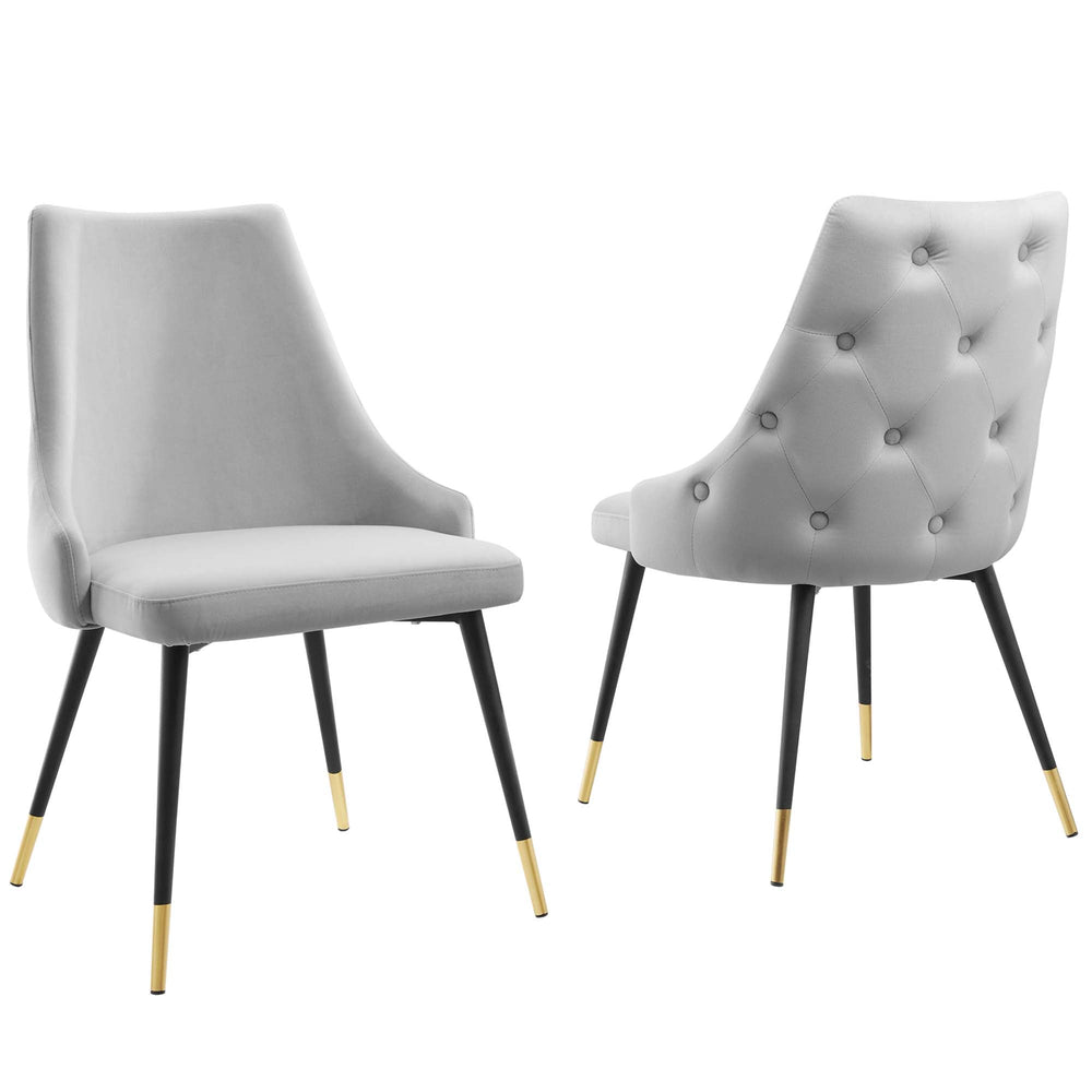 Adorn Performance Velvet Dining Side Chair (Set of 2) - From Where Finds - 