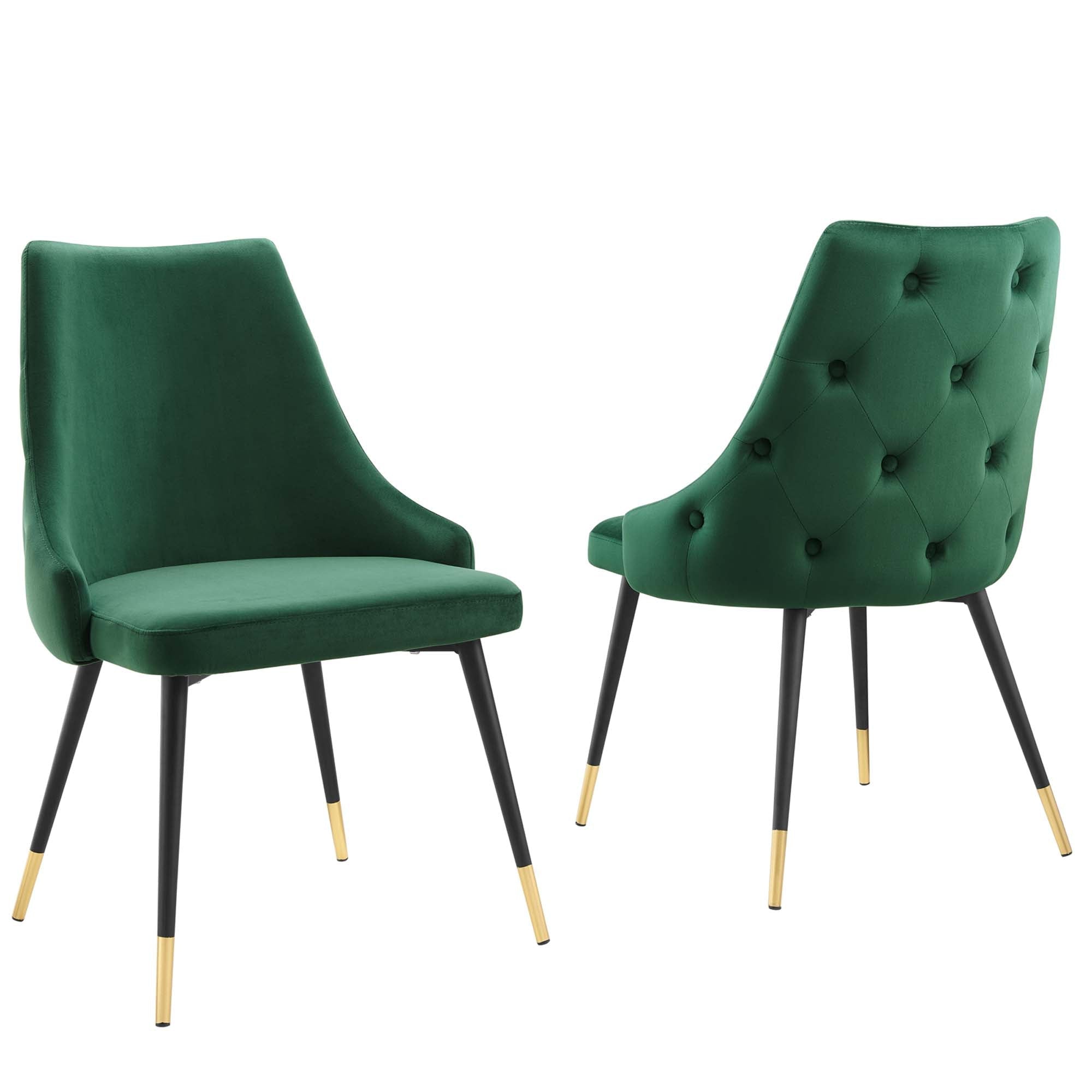 Adorn Performance Velvet Dining Side Chair (Set of 2) - From Where Finds - 