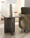 Adriano 2 Leg Marble Accent Table - From Where Finds - 