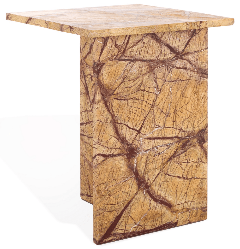 Adriano 2 Leg Marble Accent Table - From Where Finds - 
