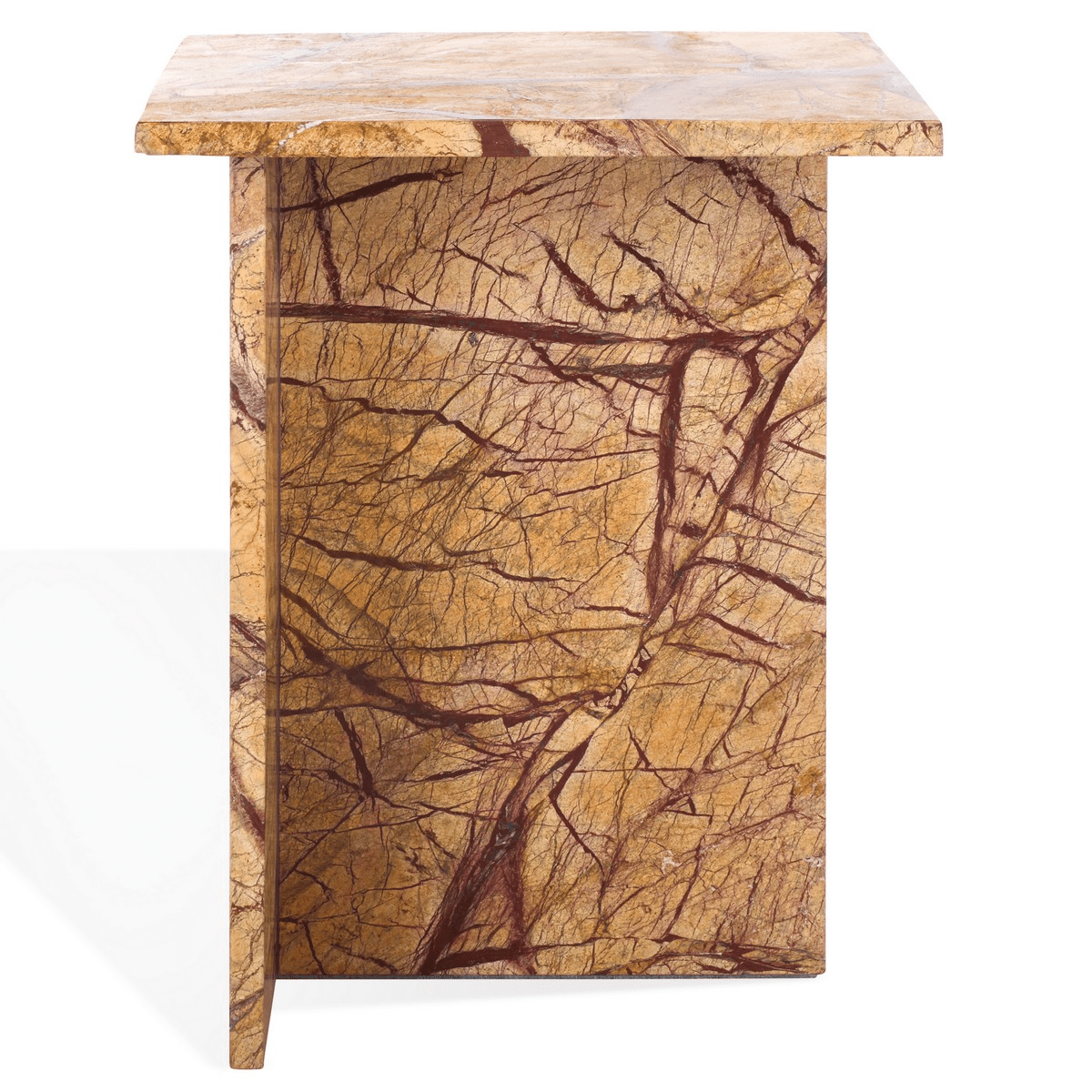 Adriano 2 Leg Marble Accent Table - From Where Finds - 