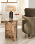 Adriano 2 Leg Marble Accent Table - From Where Finds - 
