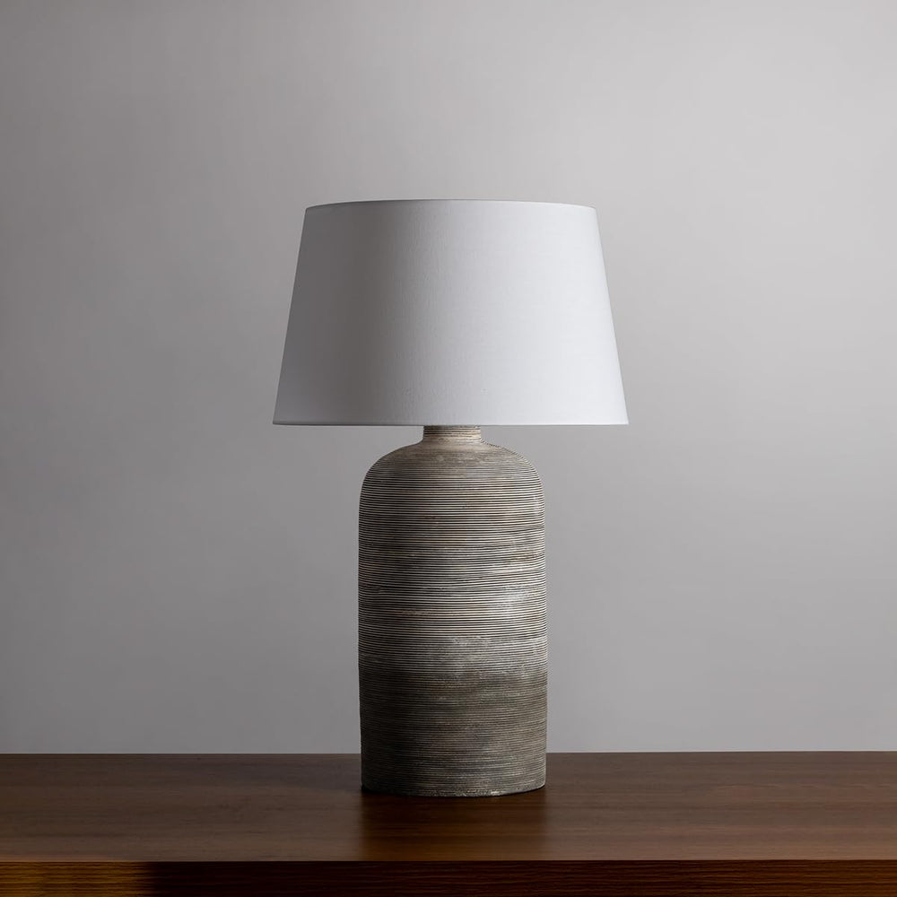 Aged Brass Table Lamp - From Where - 