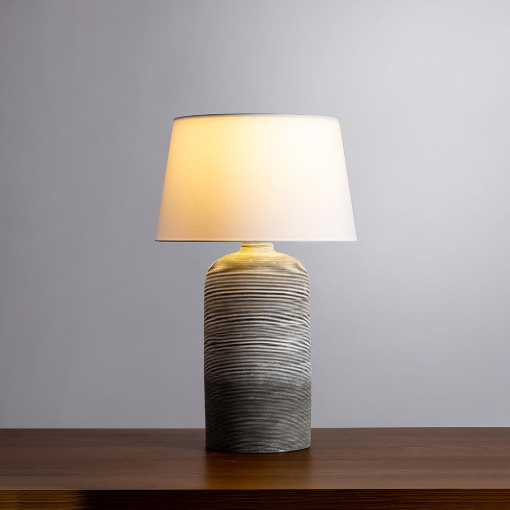 Aged Brass Table Lamp - From Where - 
