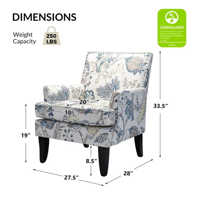 Aguilar Contemporary Upholstered Armchair - From Where - 