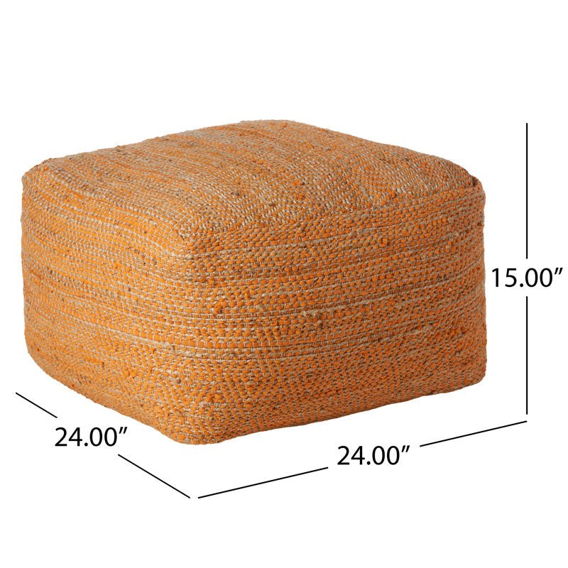 Ainsley 26" Rectangle Pouf Ottoman - From Where - 