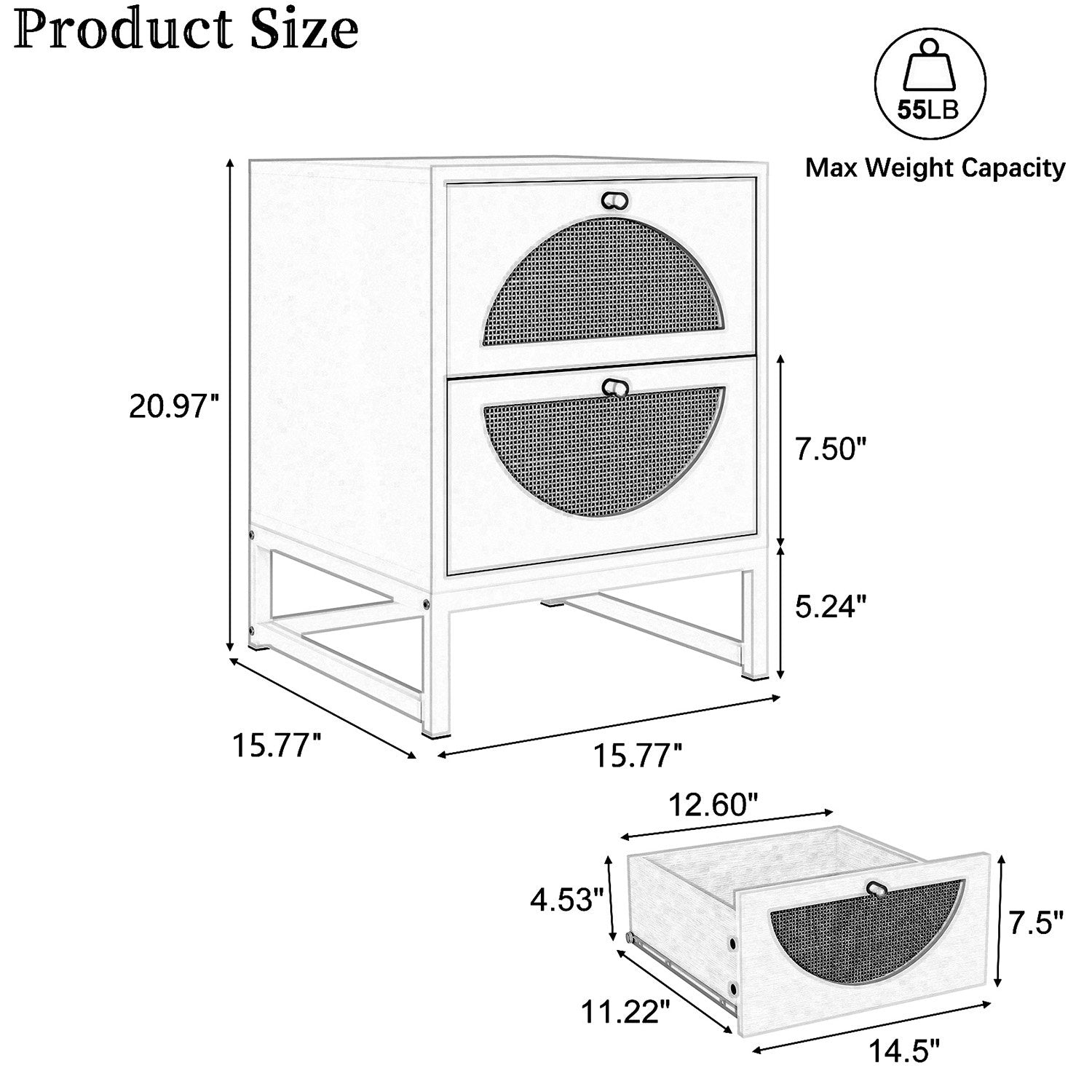 Aleeccia Nightstand (Set of 2) - From Where - 
