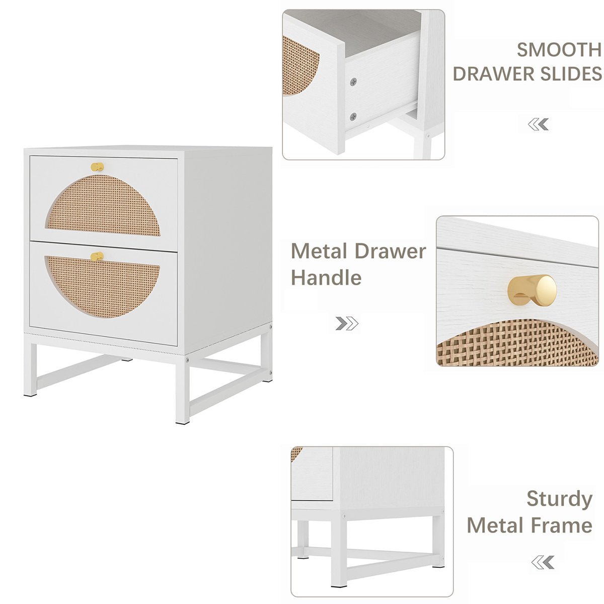 Aleeccia Nightstand (Set of 2) - From Where - 