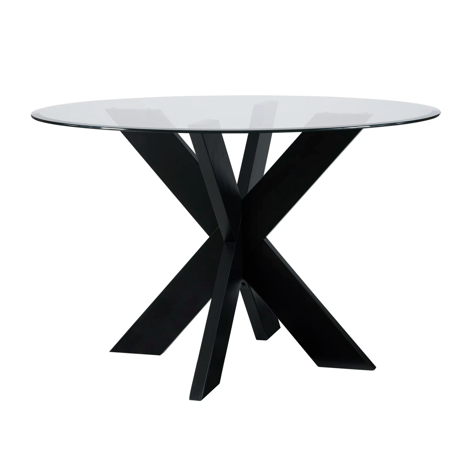 Alejoa 48" Round Glass Top Dining Table - From Where - 