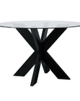 Alejoa 48" Round Glass Top Dining Table - From Where - 