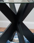 Alejoa 48" Round Glass Top Dining Table - From Where - 