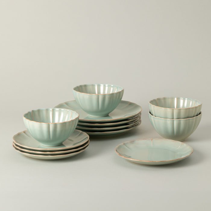 Alentejo 12 - Piece Dinnerware Set with Bowl - From Where Finds - 