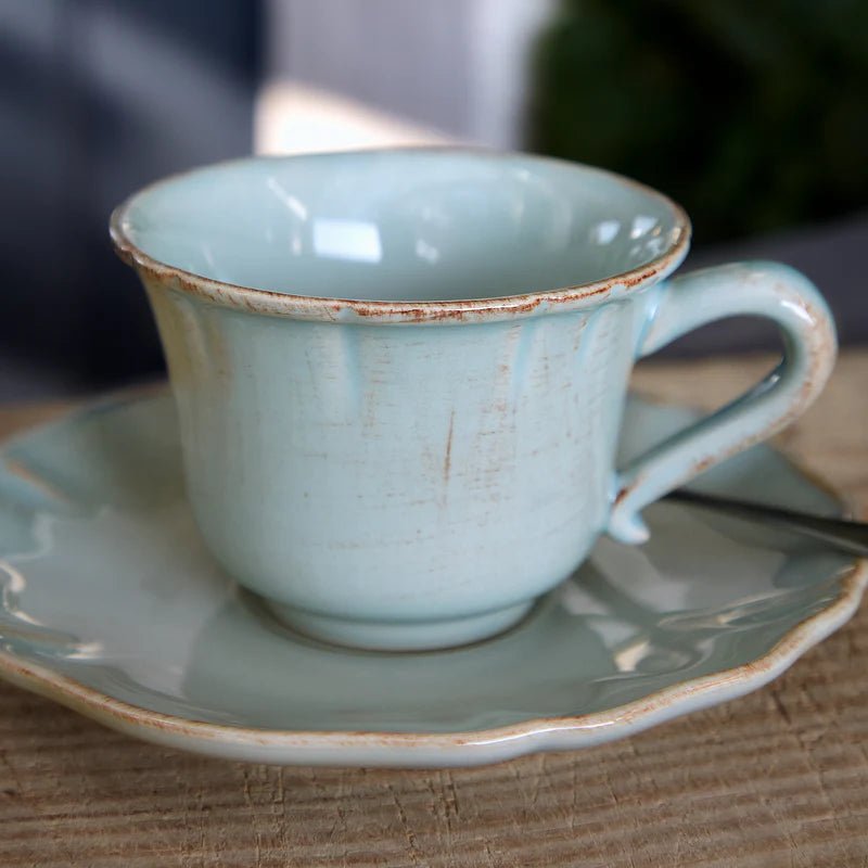 Alentejo Coffee Cups and Saucers (Set of 6) - From Where Finds - 