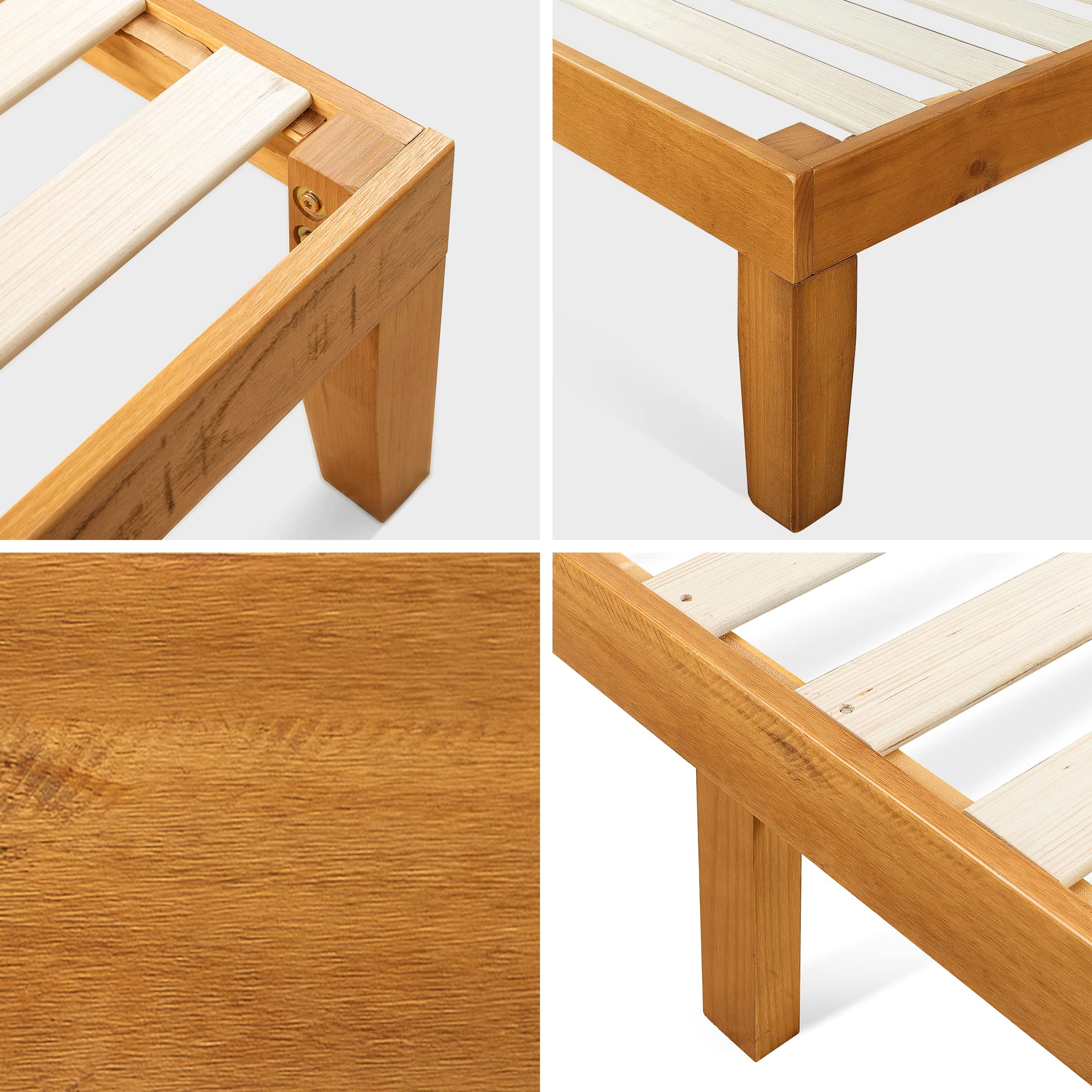 Alexia Wood Platform Bed Frame - From Where - 