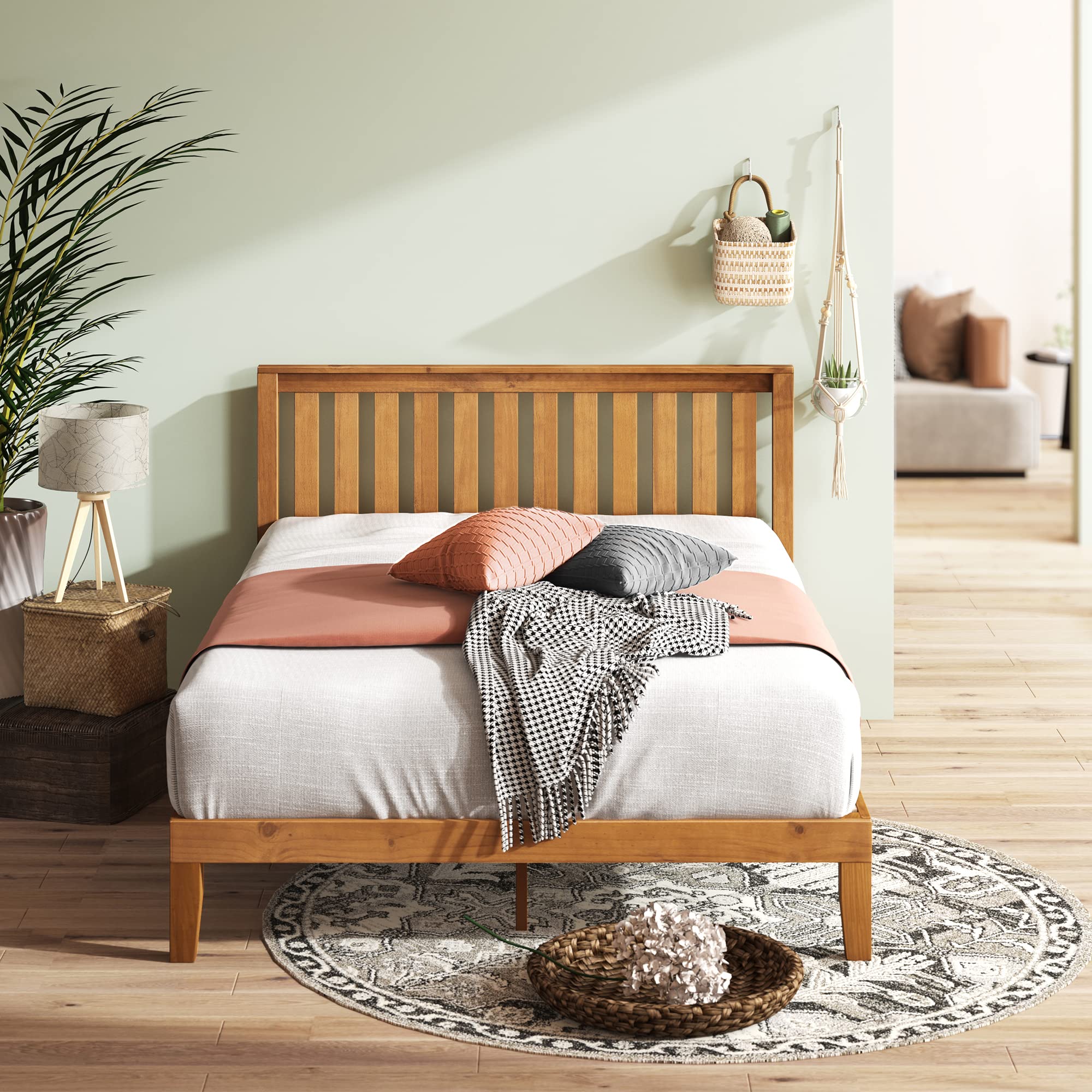 Alexia Wood Platform Bed Frame - From Where - 