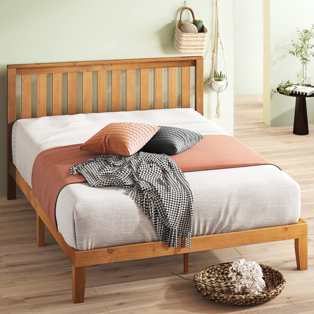 Alexia Wood Platform Bed Frame - From Where - 