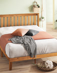 Alexia Wood Platform Bed Frame - From Where - 