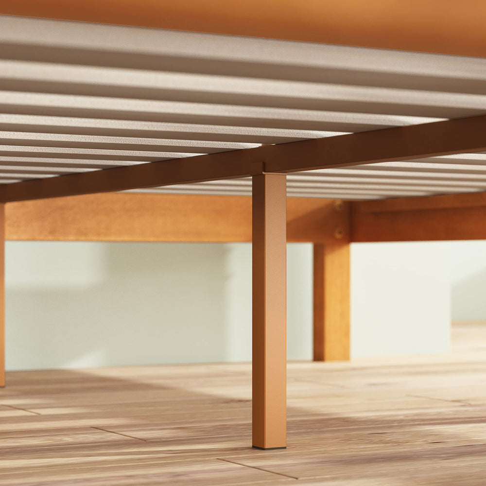 Alexia Wood Platform Bed Frame - From Where - 