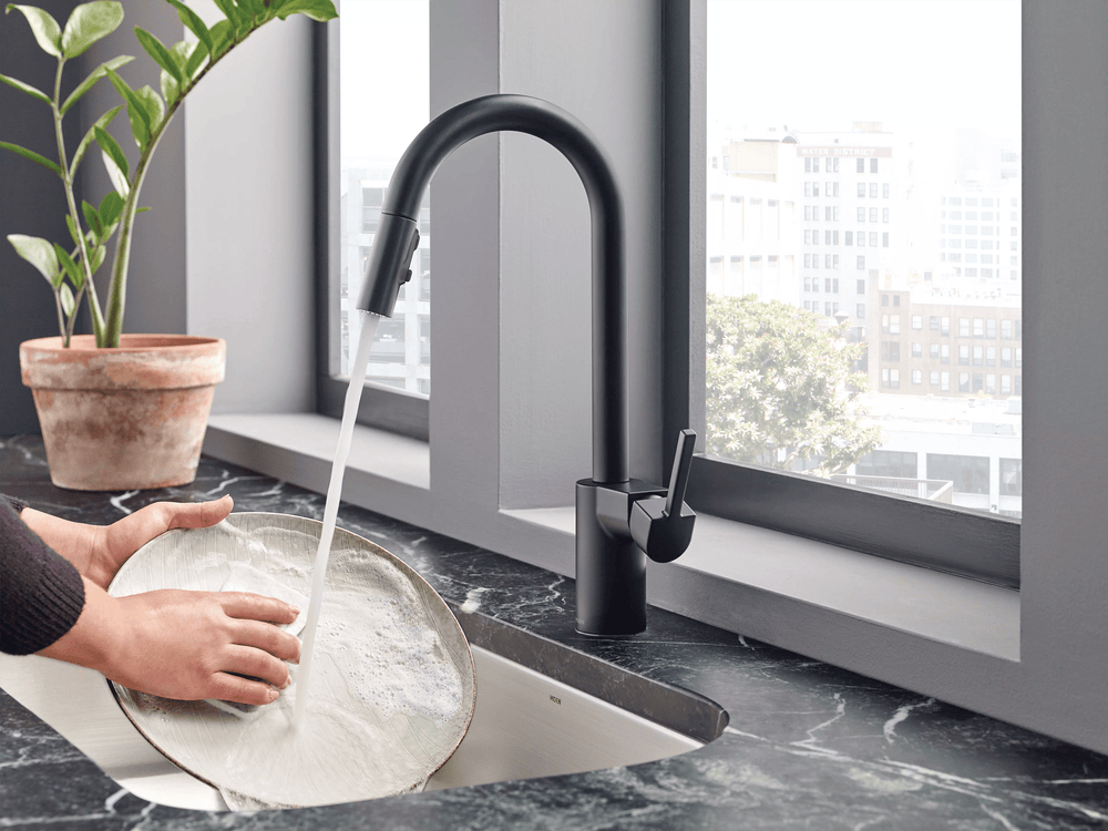 Align One - Handle High Arc Pulldown Kitchen Faucet - From Where Finds - 