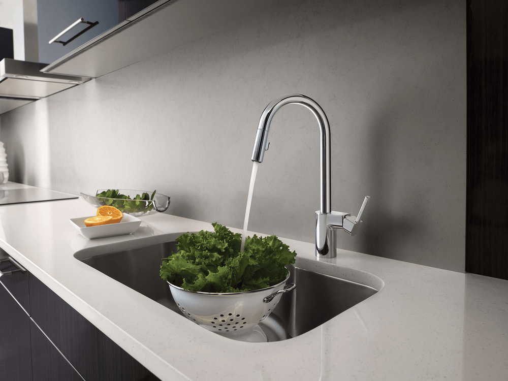 Align One - Handle High Arc Pulldown Kitchen Faucet - From Where Finds - 