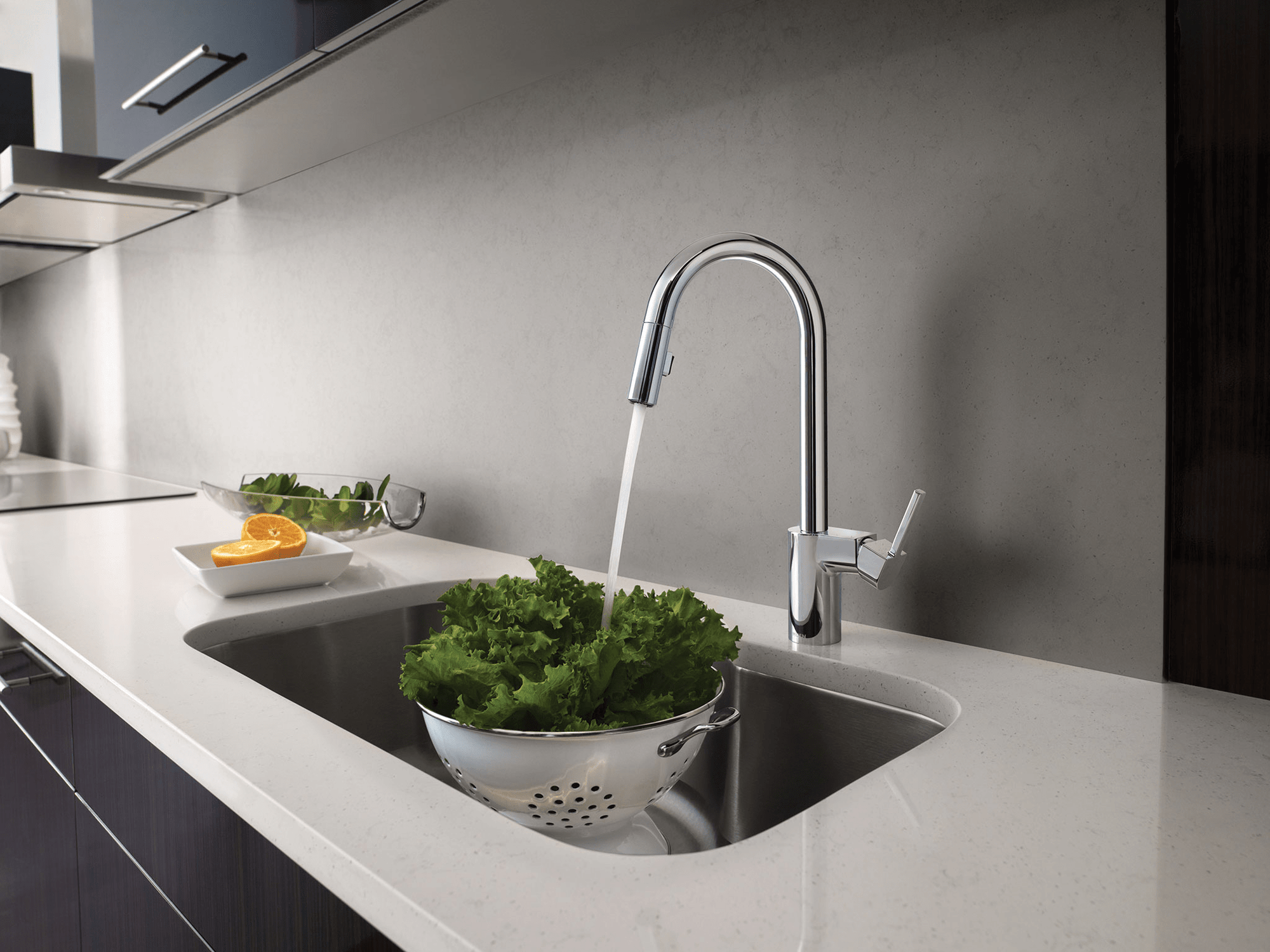 Align One - Handle High Arc Pulldown Kitchen Faucet - From Where Finds - 