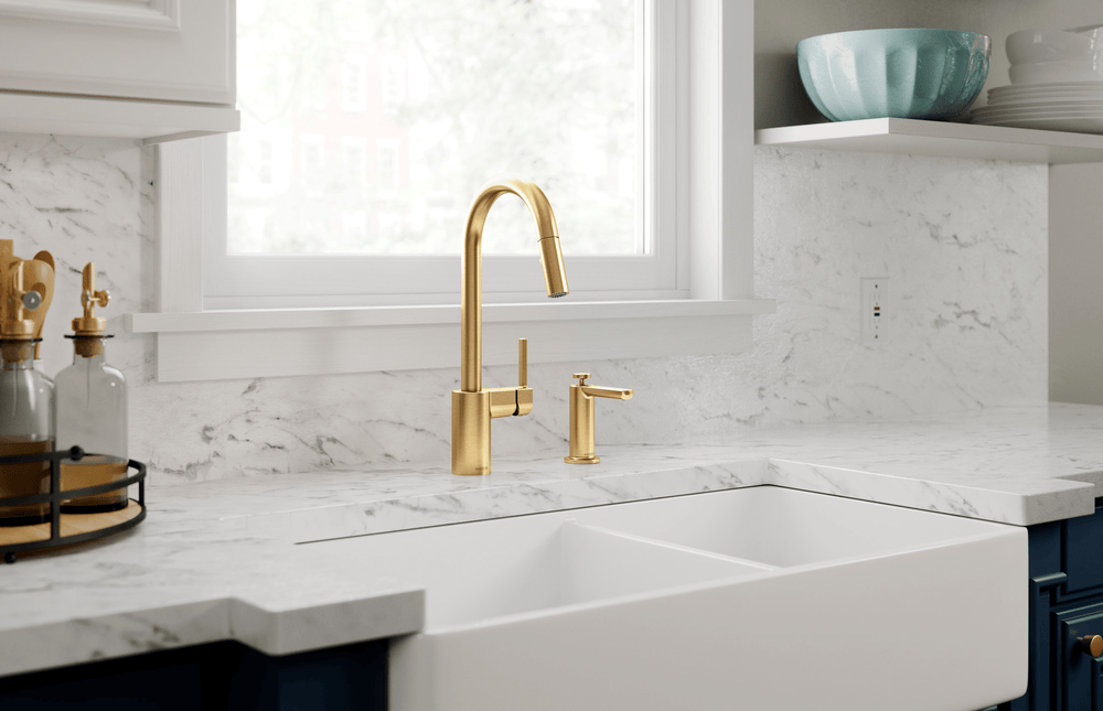 Align One - Handle High Arc Pulldown Kitchen Faucet - From Where Finds - 