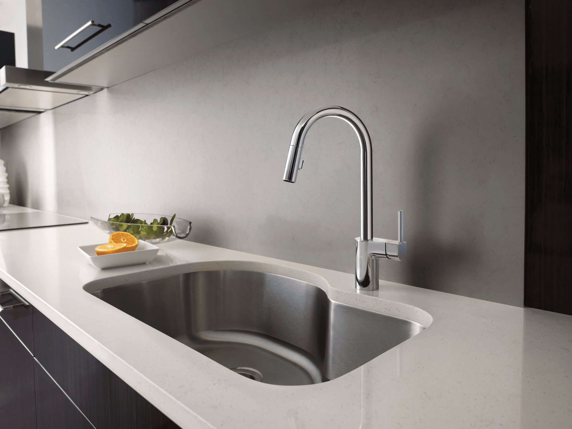 Align One - Handle High Arc Pulldown Kitchen Faucet - From Where Finds - 