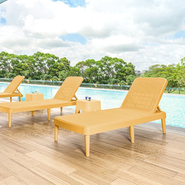 All Weather Resin Chaise Lounge - From Where - 
