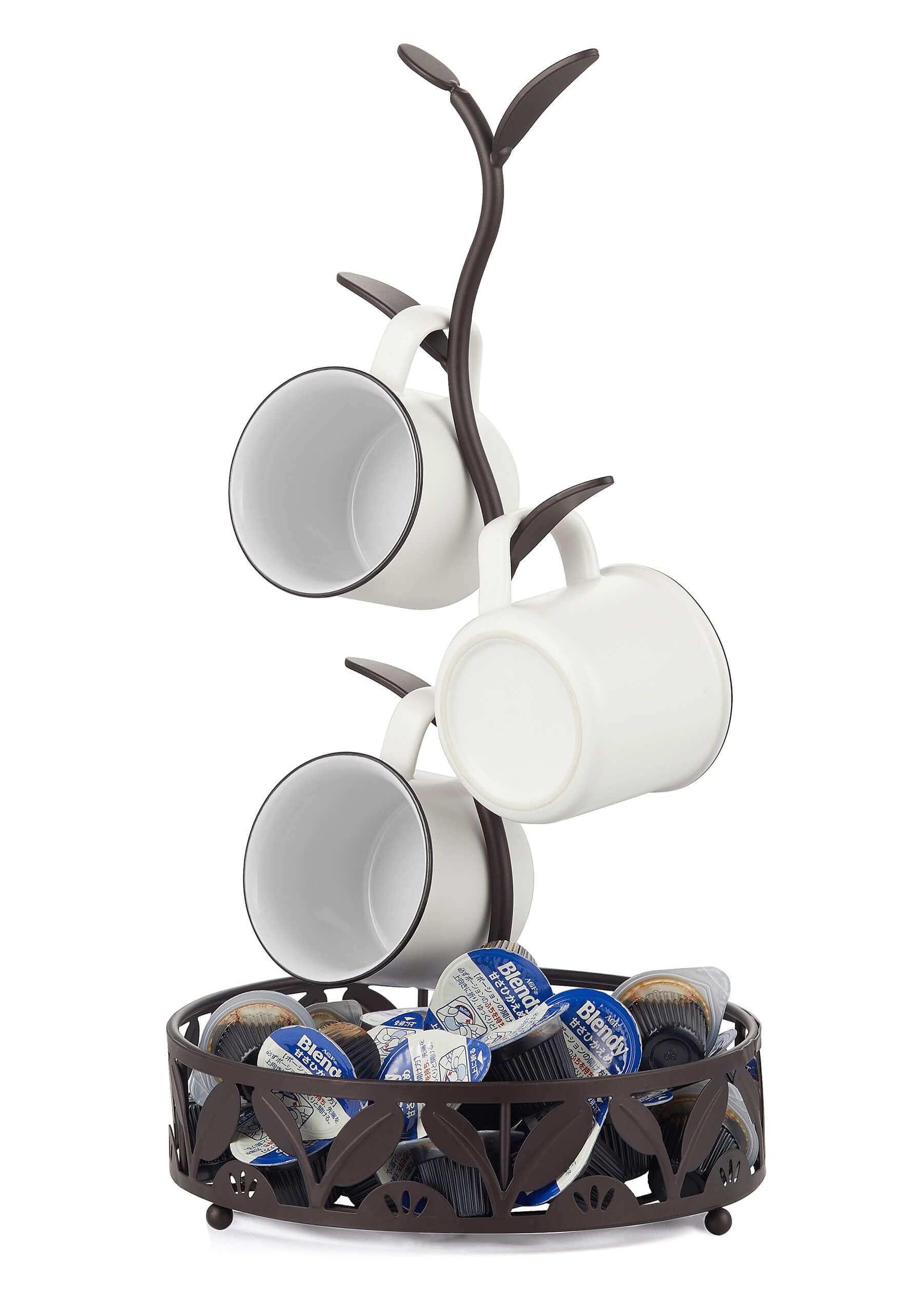ALLCENER Mug Holder Stand, Countertop Mug Tree, Coffee Pod Holder with Mug Rack, Coffee Counter Bar Accessory & Kitchen Organizer - From Where - 
