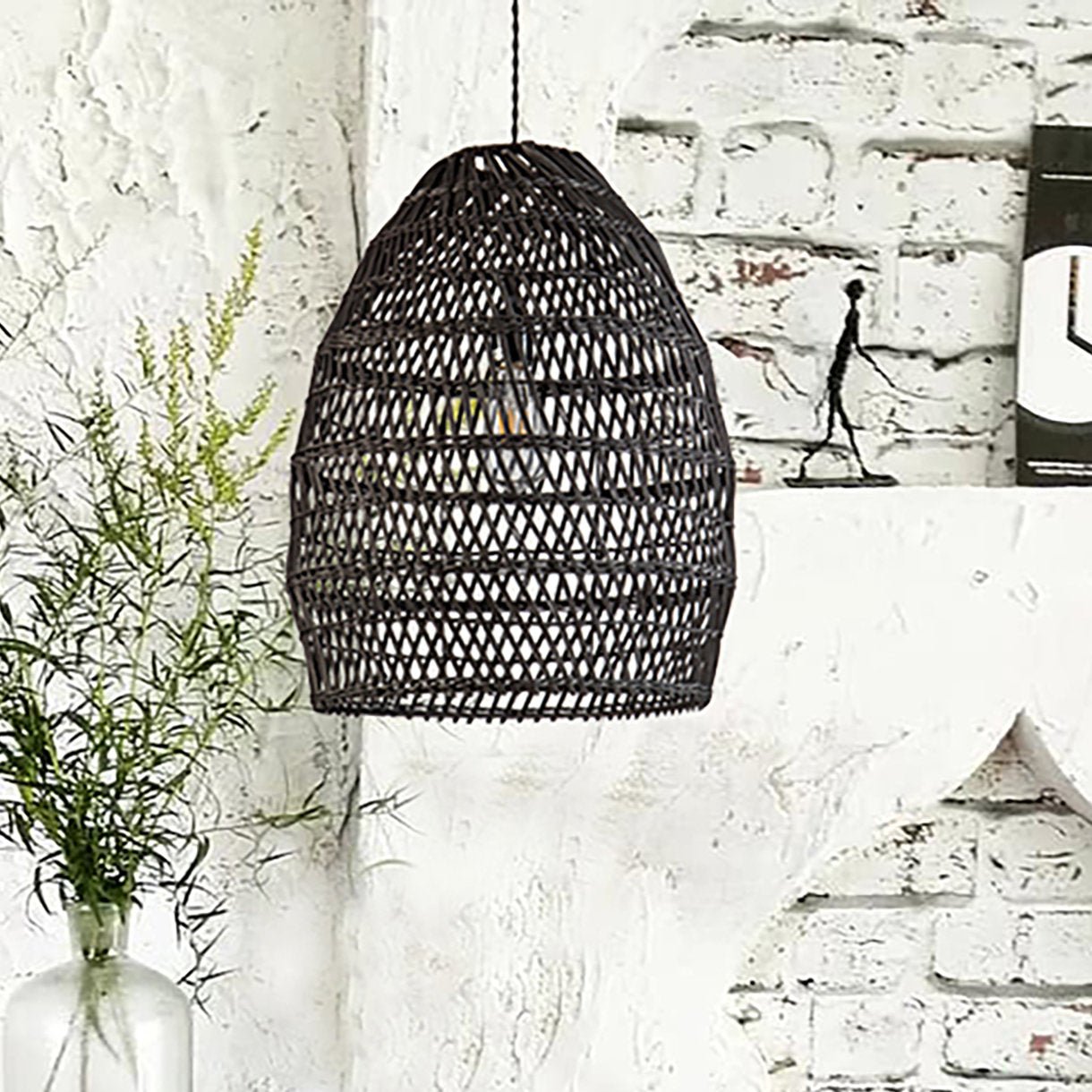 Alleman 1 - Light Rattan Pendant Light - From Where - 