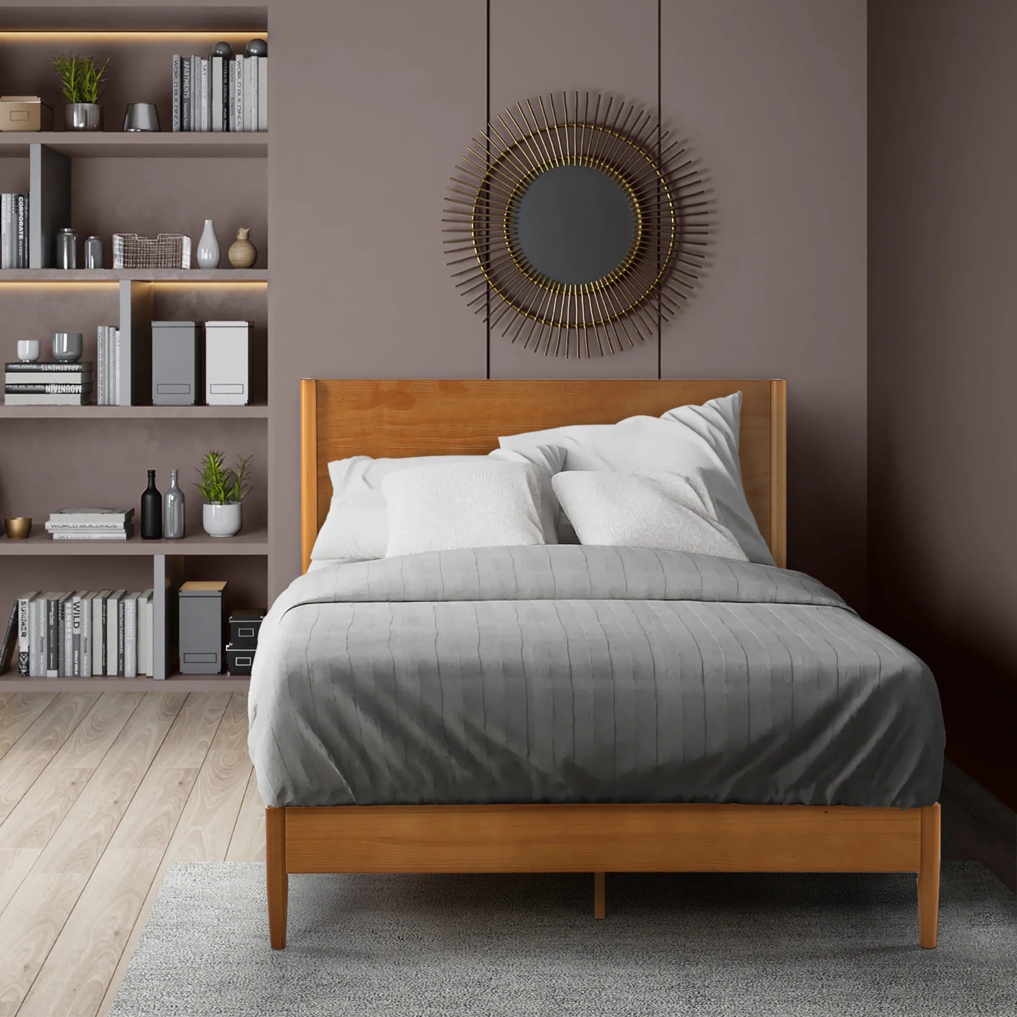 Allen Wood Platform Bed Frame - From Where Finds - 