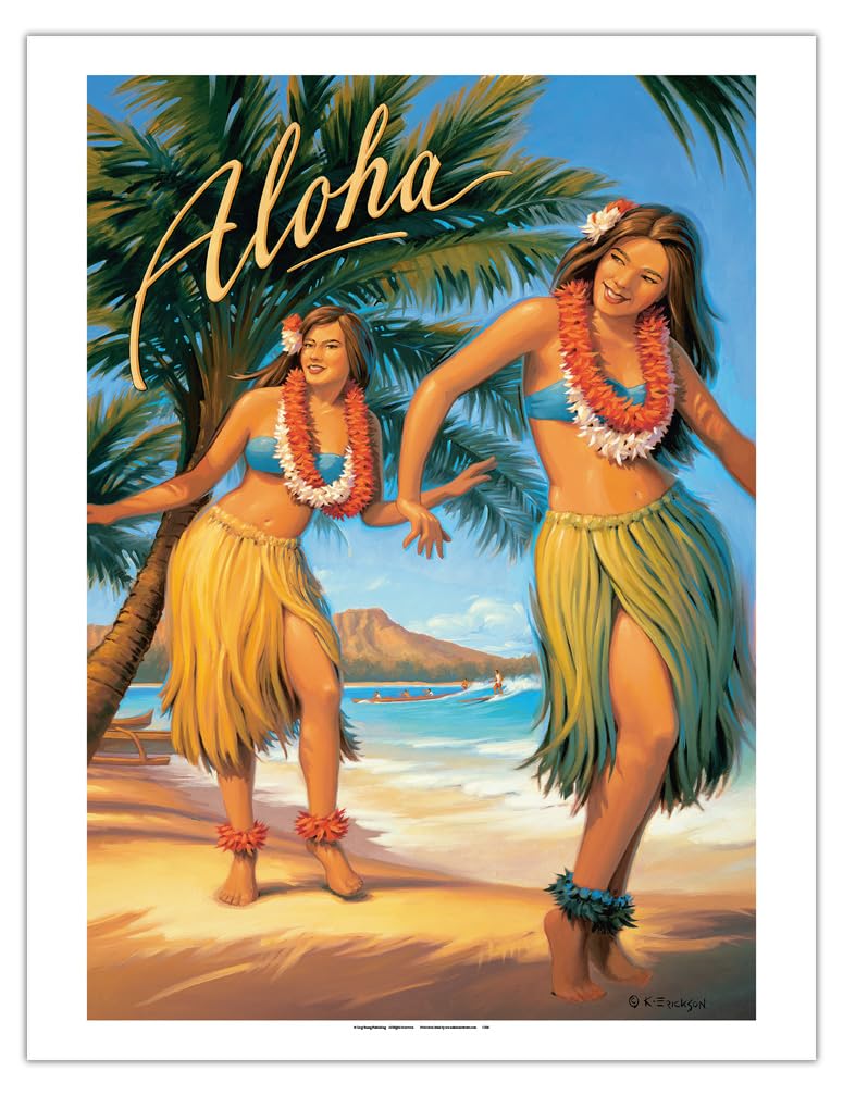 Aloha Hula Dancers Poster - From Where - 