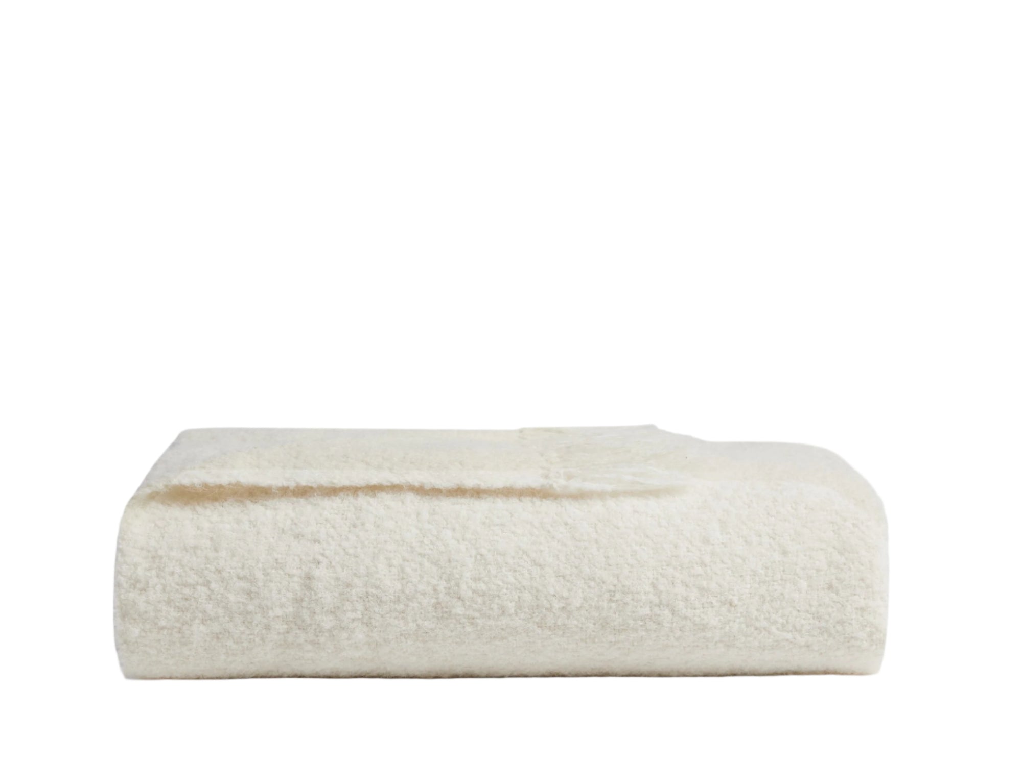 Alpaca Boucle Throw (Cream) - From Where - 