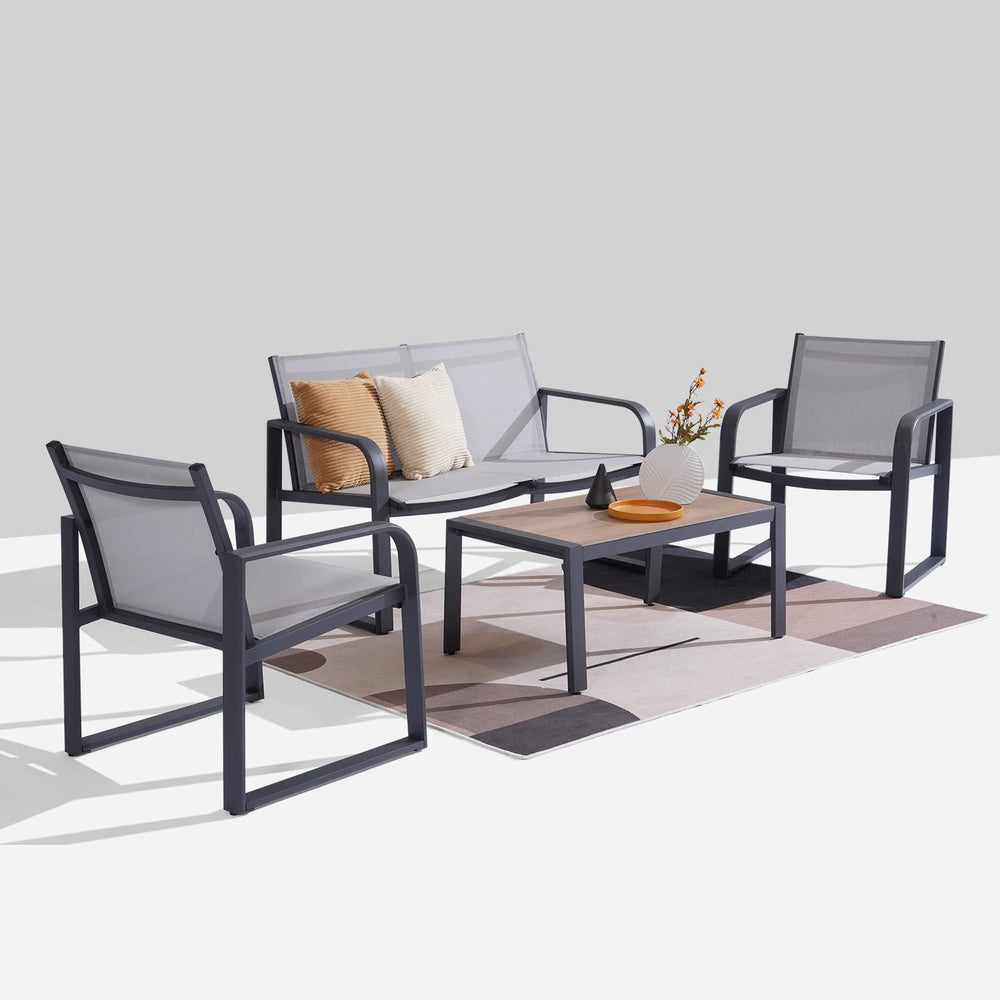 Aluminum 4 - Piece Conversation Set - From Where - 