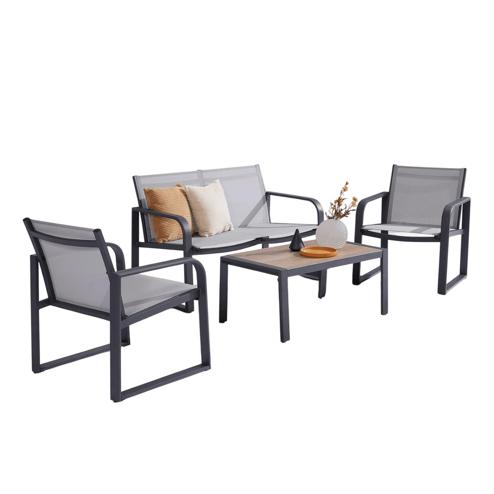 Aluminum 4 - Piece Conversation Set - From Where - 