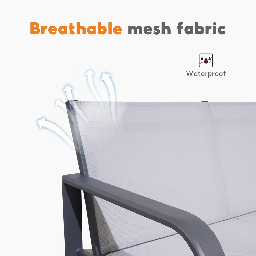 Aluminum 4 - Piece Conversation Set - From Where - 