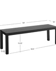 Aluminum Dining Bench - From Where - 