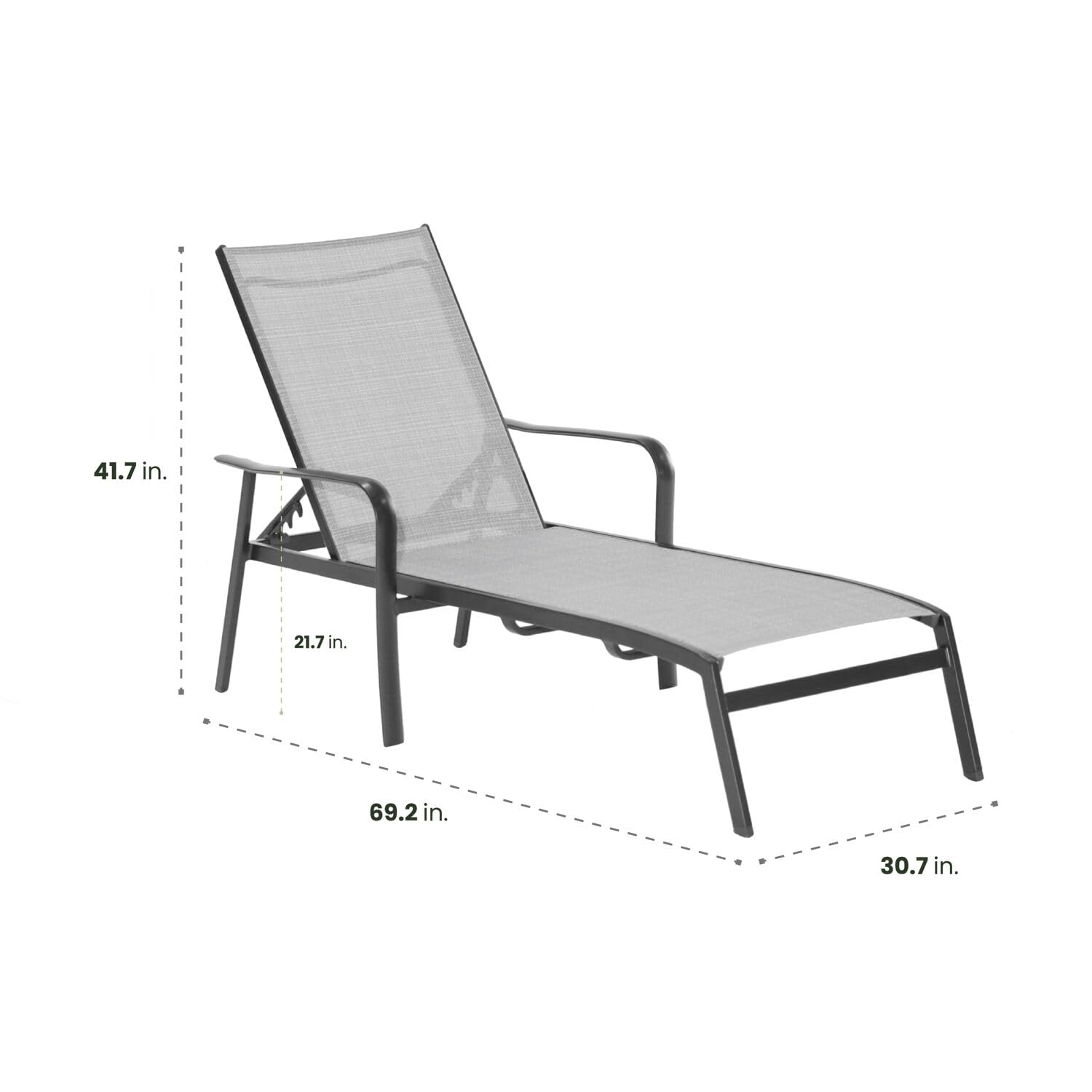 Aluminum Outdoor Chaise Lounge Chair - From Where - 