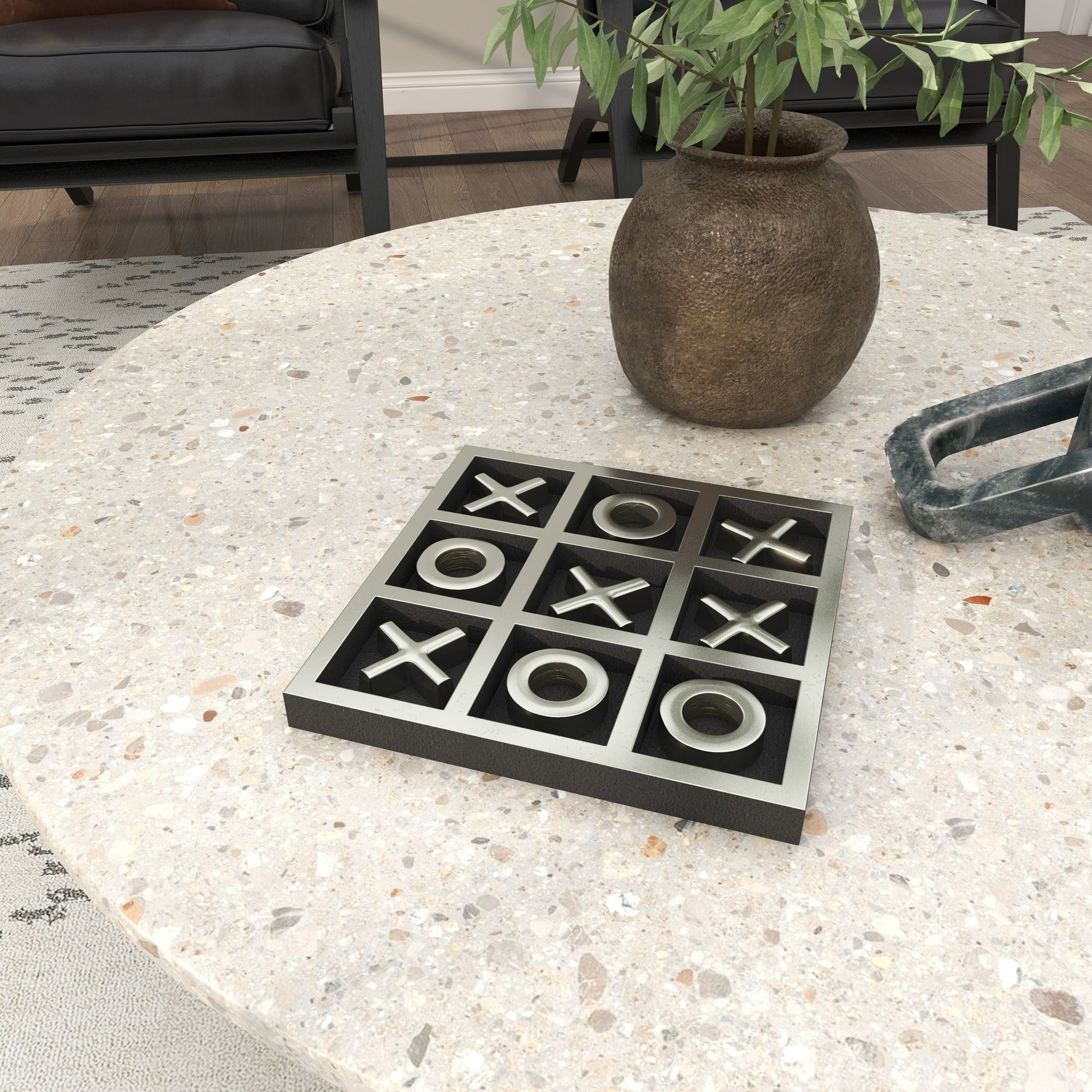 Aluminum Tic Tac Toe Game Set - From Where - 