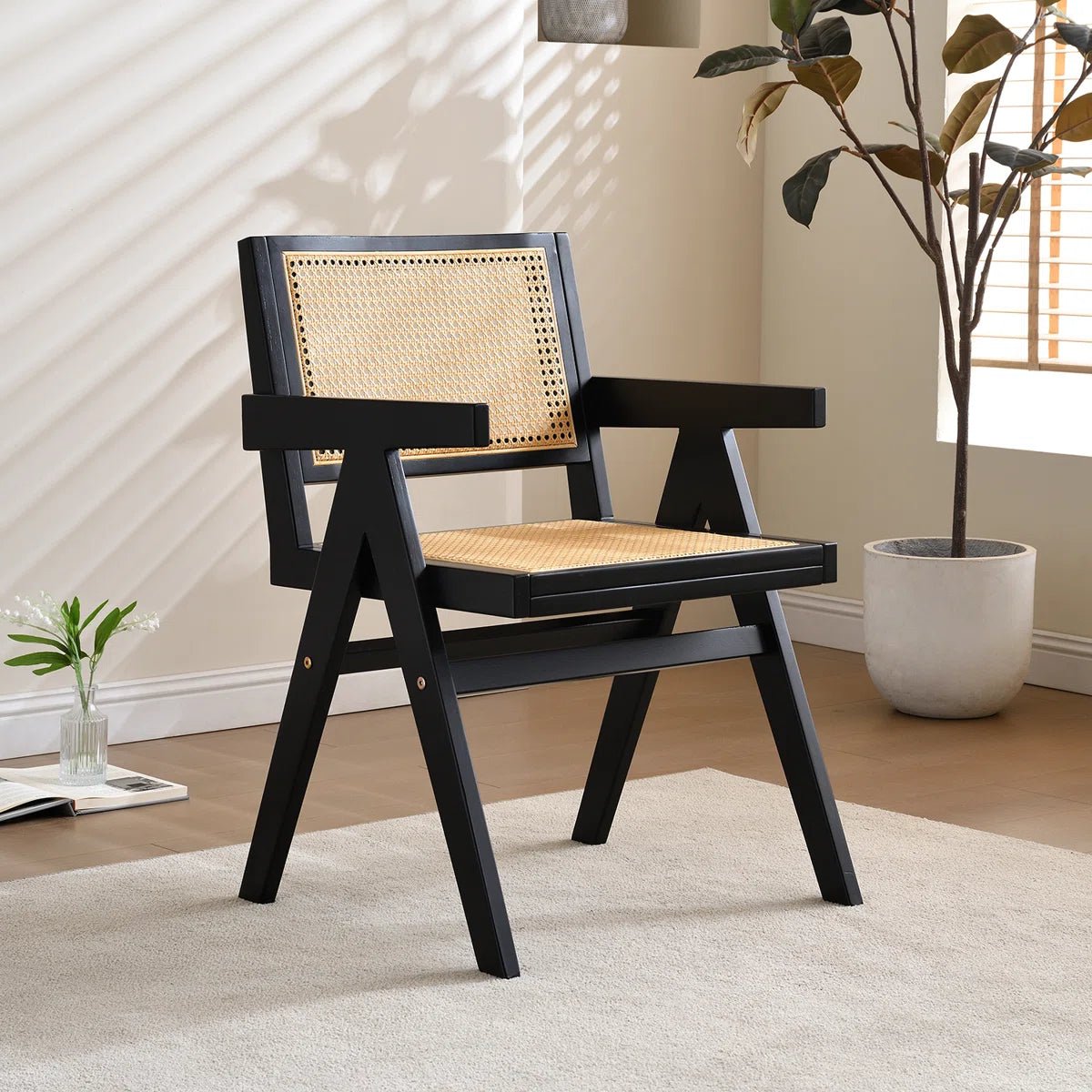 Alvonia Rattan Dining Chair - From Where - 