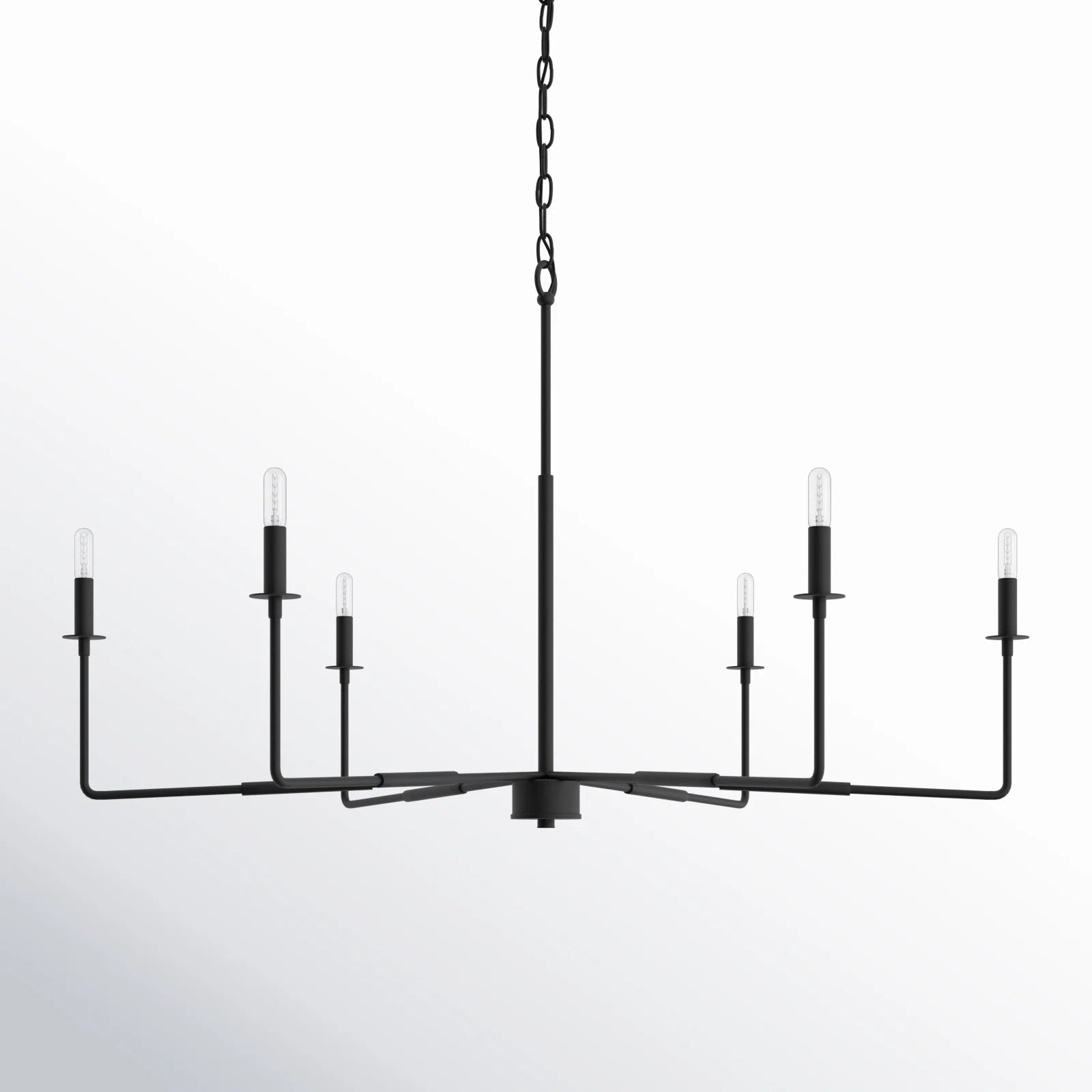 Alysa 6 - Light Candle Style Chandelier - From Where - 