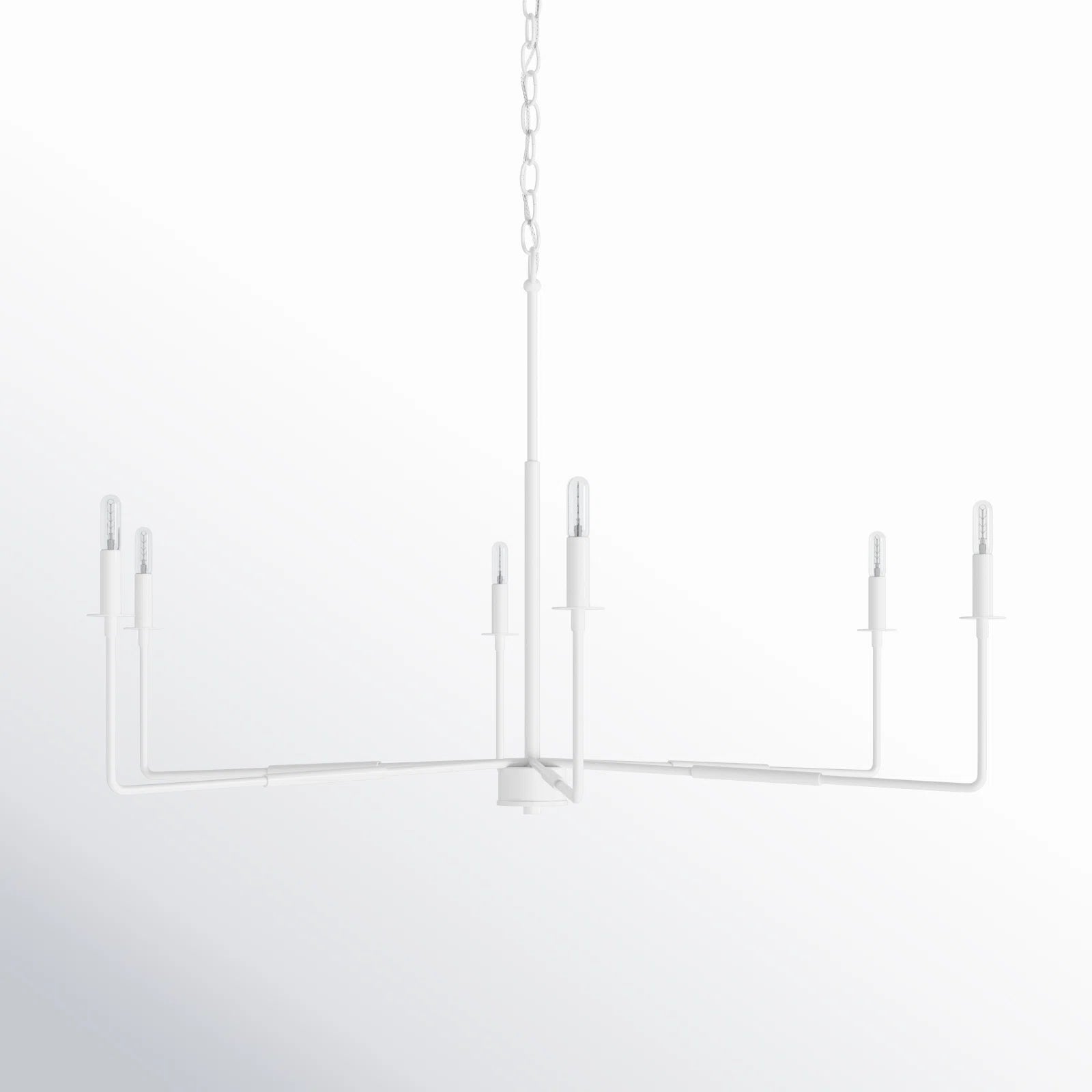 Alysa 6 - Light Candle Style Chandelier - From Where - 