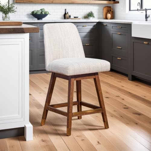 Amalie Farmhouse 26" Swivel Bar Stool - From Where Finds - 