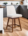 Amalie Farmhouse 26" Swivel Bar Stool - From Where Finds - 