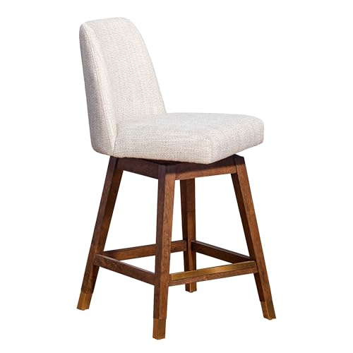 Amalie Farmhouse 26" Swivel Bar Stool - From Where Finds - 