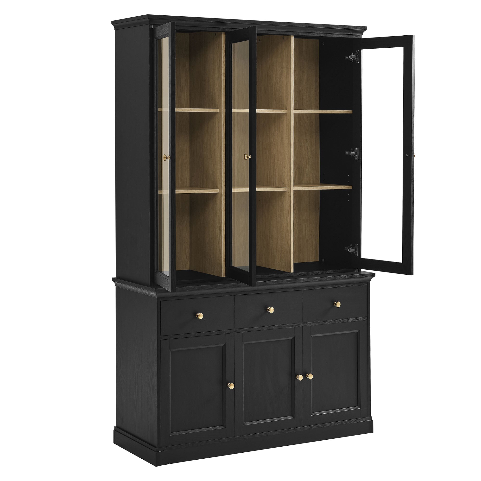 Amara 79 Inch Large Storage Display Cabinet - From Where Finds - 