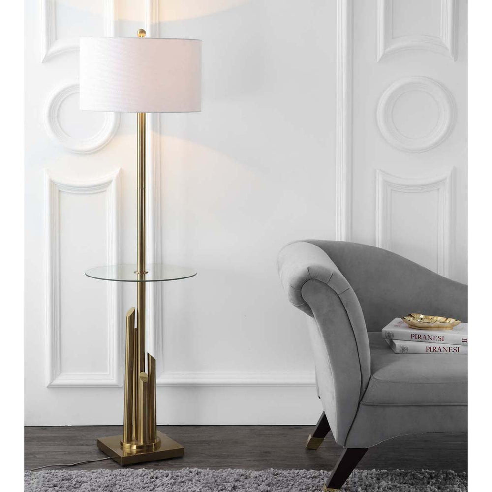 Ambrosio Brass Gold Floor Lamp - From Where - 