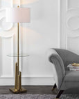 Ambrosio Brass Gold Floor Lamp - From Where - 